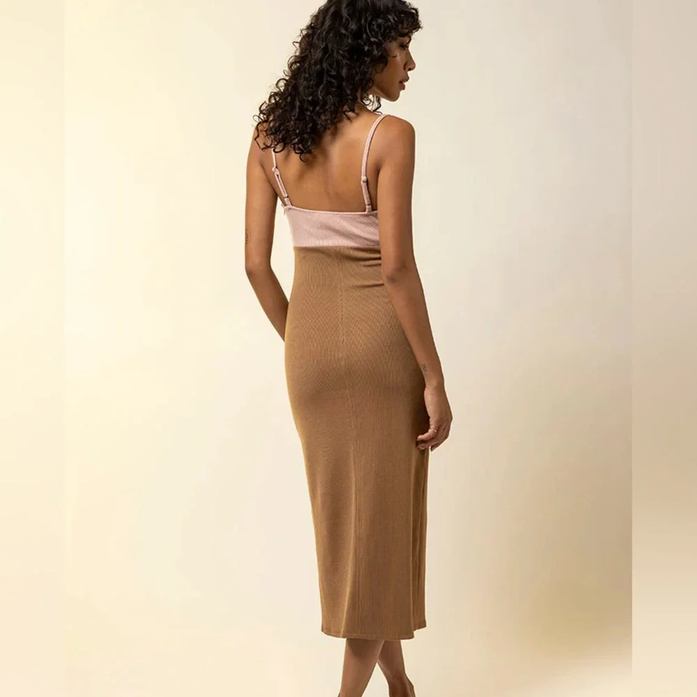 Line & Dot Maggie Bodycon Bustier Midi Dress Size Medium - Picture 3 of 8